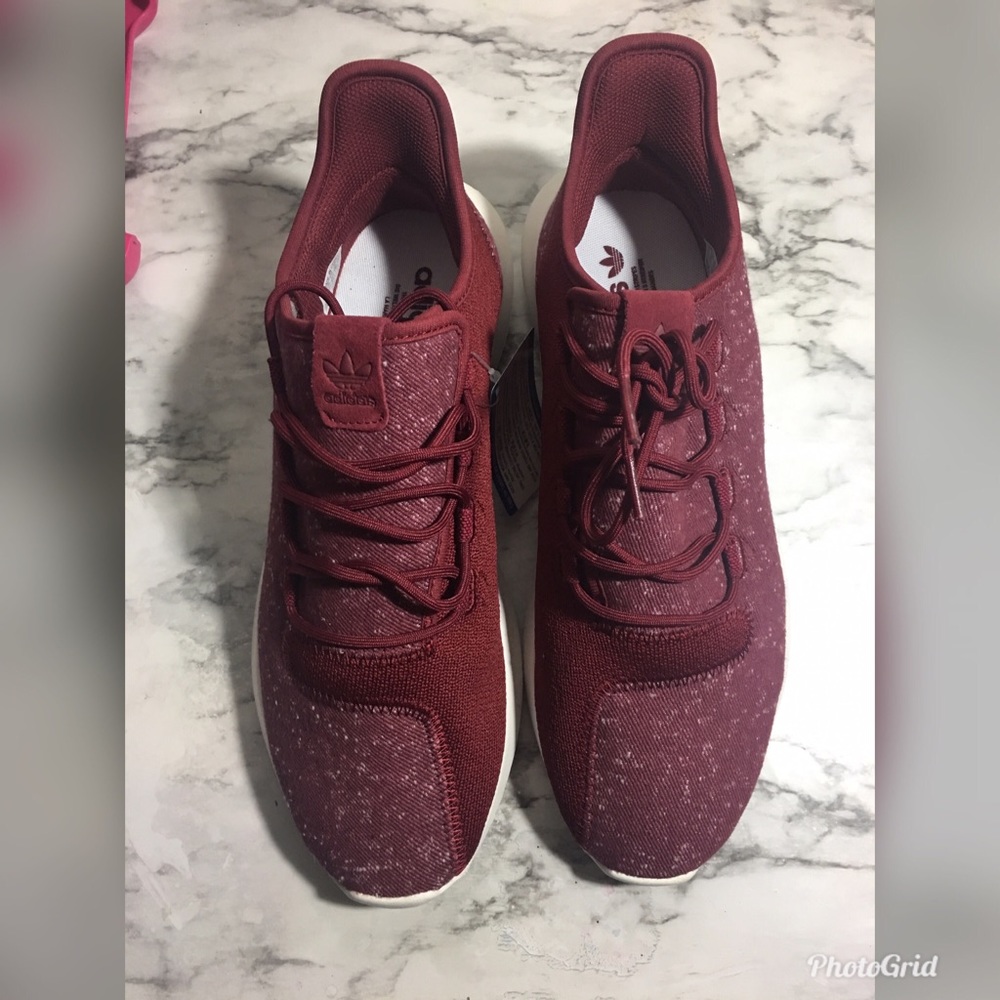 Adidas Tubular Shadow Burgundy/White